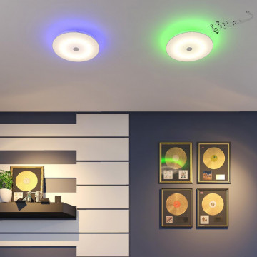 Музыкальный потолочный светодиодный светильник Sonex Vasta LED Roki Muzcolor 4629/DL, LED 48W 230025303900lm - миниатюра 8