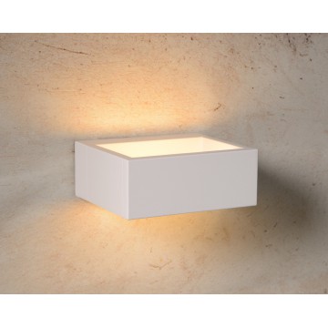 Настенный светодиодный светильник Lucide Goa 28857/06/31, IP54, LED 6W, 3000K (теплый), белый, металл - миниатюра 3