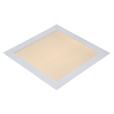 Встраиваемая светодиодная панель Lucide Brice-LED 28907/30/31, IP40, LED 30W, 3000K (теплый), белый, металл, пластик