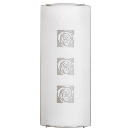 Настенный светильник Nowodvorski Rose 1106, 2xE14x60W, хром, белый, серый, металл, стекло - миниатюра 1