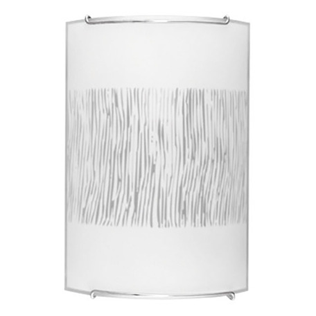 Настенный светильник Nowodvorski Zebra 1111, 1xE14x60W, хром, белый, серый, металл, стекло - миниатюра 1