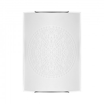 Настенный светильник Nowodvorski Rosette 5694, 1xE27x100W, хром, белый, металл, стекло - миниатюра 1