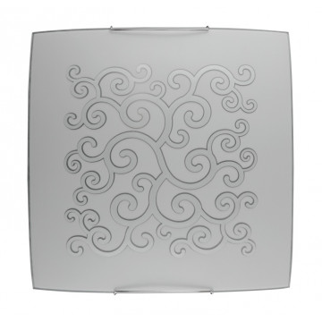 Настенный светильник Nowodvorski Arabeska Silver 3702, 2xE27x100W, хром, белый, металл, стекло - миниатюра 1