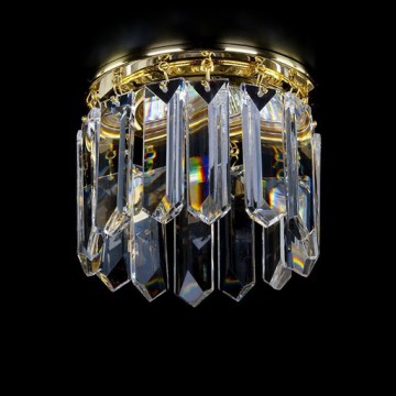 Встраиваемый светильник Artglass SPOT 21 CE, 1xGU10x35W, золото, прозрачный, металл, хрусталь Artglass Crystal Exclusive