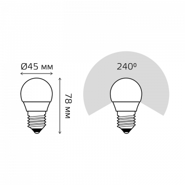 Схема с размерами Gauss Elementary 53228