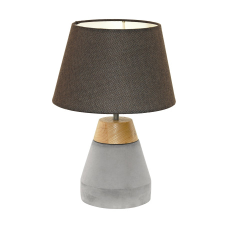 Настольная лампа Eglo Tarega 95527, 1xE27x60W, коричневый, серый, бетон, дерево, текстиль - миниатюра 1