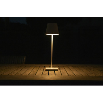 Садовый светодиодный светильник Lucide Justin 27888/03/31, IP54, LED 2,2W 3000K + RGB 154lm, белый, металл - миниатюра 4
