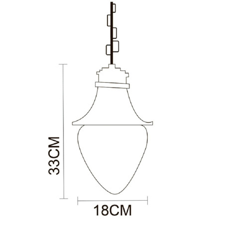 Схема с размерами Arte Lamp A1317SO-1BN