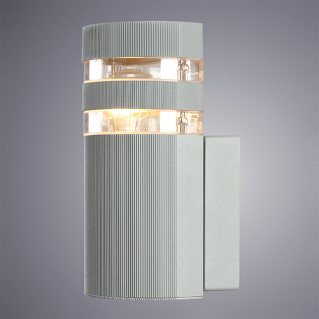 Настенный светильник Arte Lamp Metro A8162AL-1GY, IP44, 1xE27x40W, серый, металл, металл с пластиком, пластик