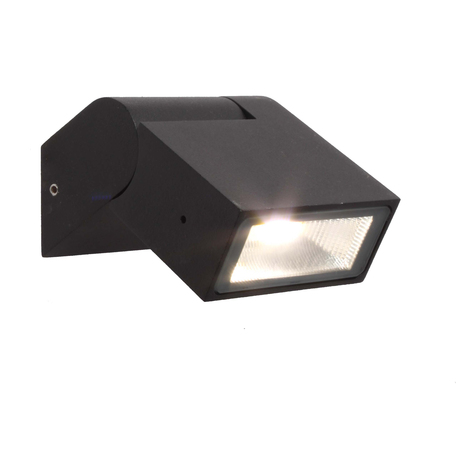 Настенный светодиодный светильник Favourite Visum 3024-1W, IP44, LED 7,5W 4000K 500lm, черный с прозрачным, черный