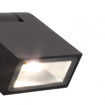 Настенный светодиодный светильник Favourite Visum 3024-1W, IP44, LED 7,5W 4000K 500lm, черный с прозрачным, черный - миниатюра 3