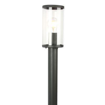 Уличный фонарь Favourite Lukturis 3038-1T, IP44, 1xE27x60W, прозрачный с черным, черный с прозрачным - фото 3