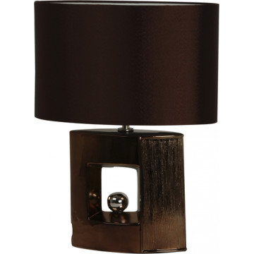 Настольная лампа Nowodvorski Rosario Gold 5092, 1xE27x60W, венге, черный, металл, текстиль - миниатюра 1