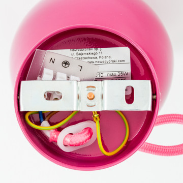 Настенный светильник Nowodvorski Malwi 6326, 1xGU10x35W, розовый, металл - миниатюра 4