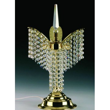 Настольная лампа Artglass SVETLANA SP, 3xG9x40W, золото, прозрачный, металл, кристаллы SPECTRA Swarovski