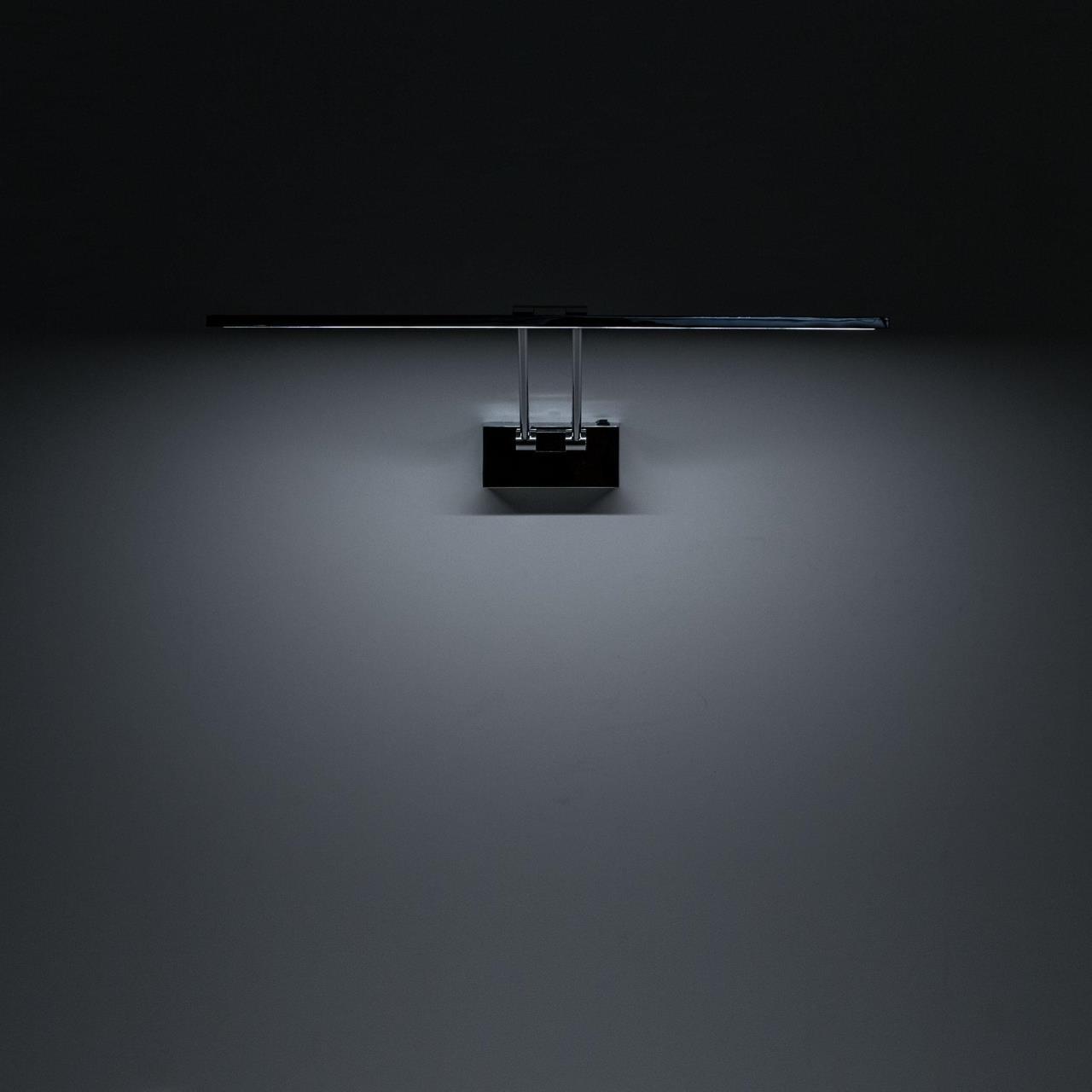 Настенный светодиодный светильник для подсветки картин Citilux Визор CL708501, LED 12W 3600K 900lm, хром, металл - фото 6