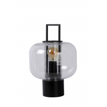 Настольная лампа Lucide Sofia 45583/01/30, 1xE27x40W, черный, прозрачный, металл, стекло - миниатюра 2