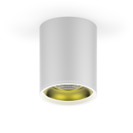 Потолочный светодиодный светильник Gauss Overhead HD010, LED 12W 3000K 900lm CRI>80, белый, металл