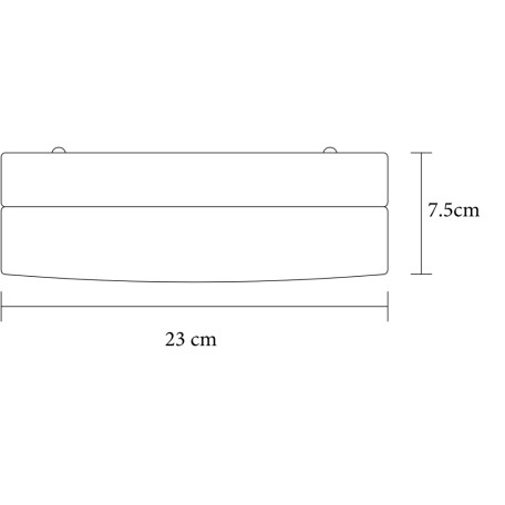 Схема с размерами Arte Lamp A6047PL-2SS