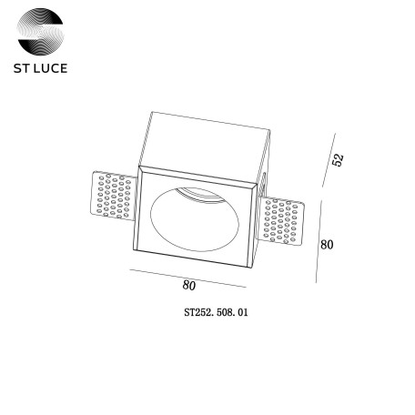 Схема с размерами ST Luce ST252.508.01