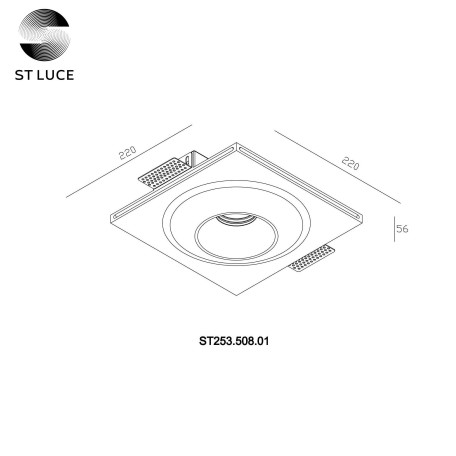 Схема с размерами ST Luce ST253.508.01