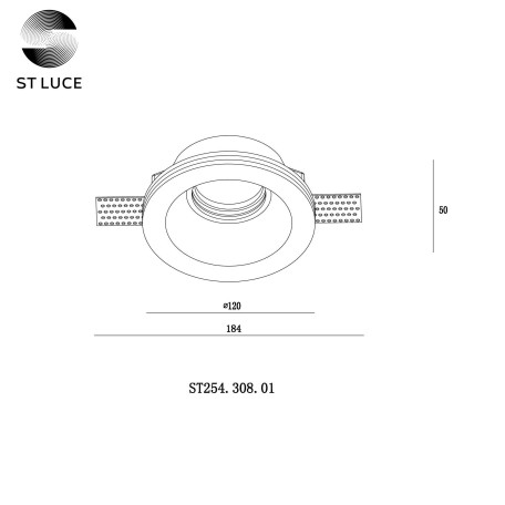 Схема с размерами ST Luce ST254.308.01