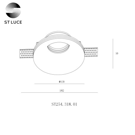 Схема с размерами ST Luce ST254.318.01