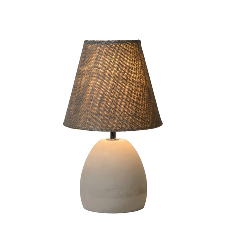 Настольная лампа Lucide Solo 34502/81/41, 1xE14x40W, серый, бетон, текстиль