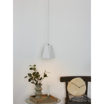 Подвесной светильник Lucide Gipsy 35404/20/31, 1xE27x60W, белый, под покраску, металл, гипс - миниатюра 3