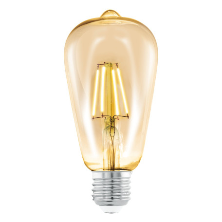 Филаментная светодиодная лампа Eglo 11521 прямосторонняя груша E27 4W, 2200K (теплый) CRI>80, гарантия 5 лет - миниатюра 2
