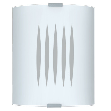 Настенный светильник Eglo Grafik 83132, 1xE27x60W, серебро, белый, металл, стекло - миниатюра 1