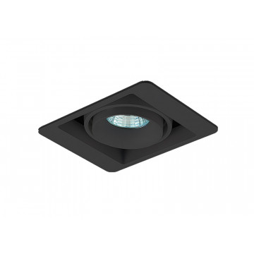 Встраиваемый светильник Donolux Lumme DL18615/01WW-SQ Shiny black/Black, 1xGU10x50W - миниатюра 1