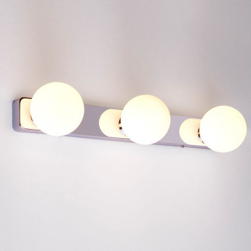 Настенный светильник Nowodvorski Brazos 6951, IP44, 3xG9x25W, хром, белый, металл, стекло