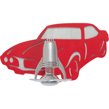 Настенный светильник с регулировкой направления света Nowodvorski Auto 4053, 1xE14x40W, красный, серый, дерево, металл - миниатюра 1
