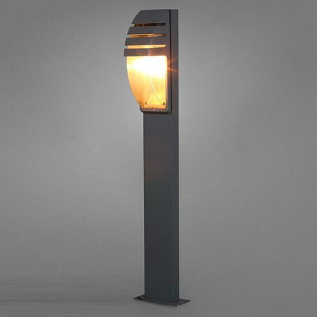 Уличный фонарь Nowodvorski Mistral 3394, IP44, 1xE27x23W, серый, прозрачный, металл, пластик