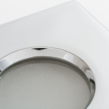 Встраиваемый светильник Nowodvorski Halogen 4875, IP54, 1xGU5.3x50W, белый с хромом, хром с белым, металл со стеклом, стекло - миниатюра 2