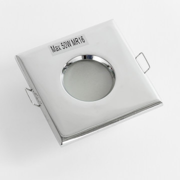 Встраиваемый светильник Nowodvorski Halogen 4875, IP54, 1xGU5.3x50W, белый с хромом, хром с белым, металл со стеклом, стекло - миниатюра 4