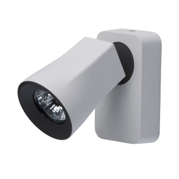 Настенный светильник с регулировкой направления света De Markt Астор 545021001, 1xGU10x5W, белый, черно-белый, металл - миниатюра 1