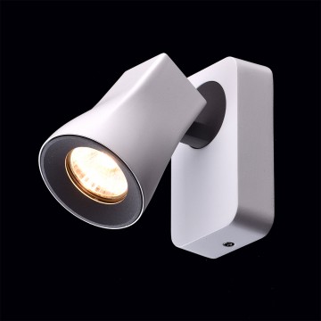 Настенный светильник с регулировкой направления света De Markt Астор 545021001, 1xGU10x5W, белый, черно-белый, металл - миниатюра 4