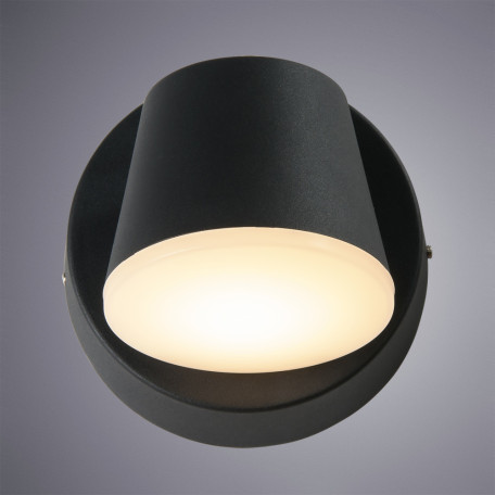 Настенный светодиодный светильник с регулировкой направления света Arte Lamp Chico A2212AL-1BK, IP54, LED 6W 4000K 360lm CRI≥80 - миниатюра 2