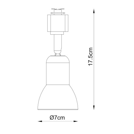 Схема с размерами Arte Lamp A3156PL-1BK