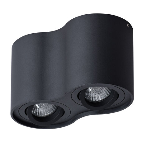 Потолочный светильник Arte Lamp Instyle Falcon A5645PL-2BK, 2xGU10x50W, черный, металл