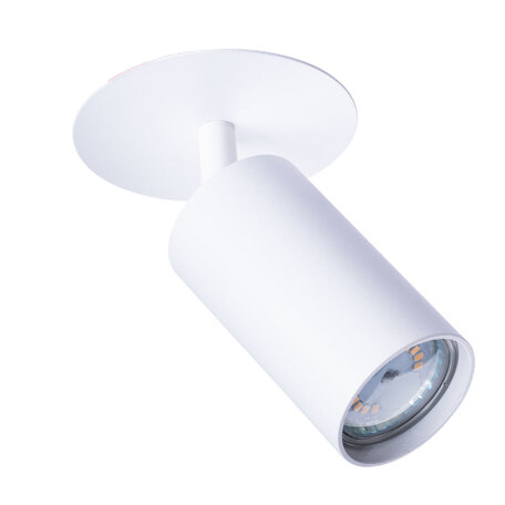 Встраиваемый светильник с регулировкой направления света Arte Lamp Instyle Cefeo A3214PL-1WH, 1xGU10x35W, белый, металл