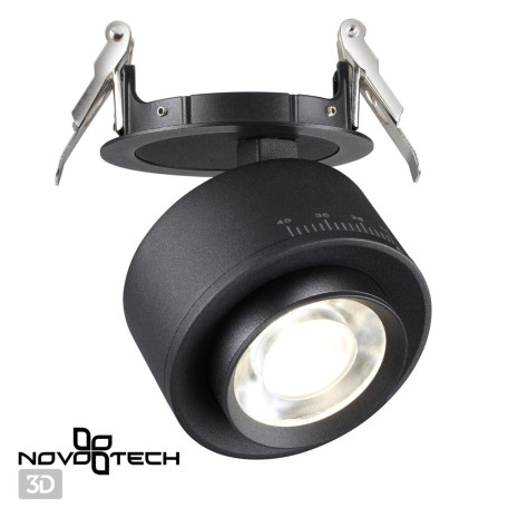 Встраиваемый светодиодный светильник с регулировкой направления света Novotech Eddy 358944, LED 18W 4000K 1700lm - миниатюра 2