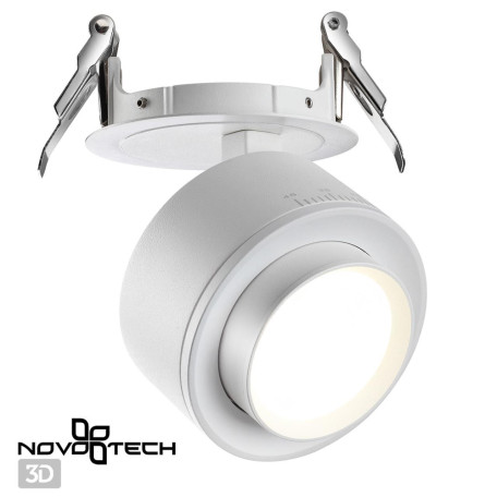 Встраиваемый светодиодный светильник с регулировкой направления света Novotech Eddy 358945, LED 18W 4000K 1700lm - миниатюра 2