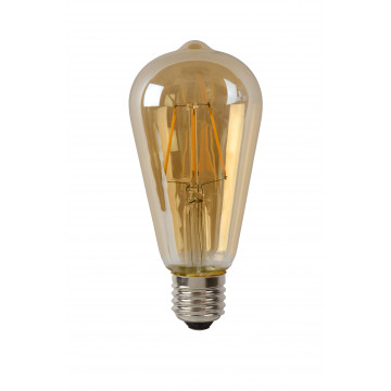 Филаментная светодиодная лампа Lucide 49015/05/62 прямосторонняя груша E27 5W, 2700K (теплый) 220V, диммируемая, гарантия 30 дней - миниатюра 2