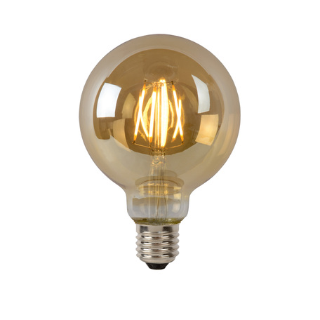 Филаментная светодиодная лампа Lucide 49016/05/62 шар E27 5W, 2700K (теплый) 220V, диммируемая, гарантия 30 дней