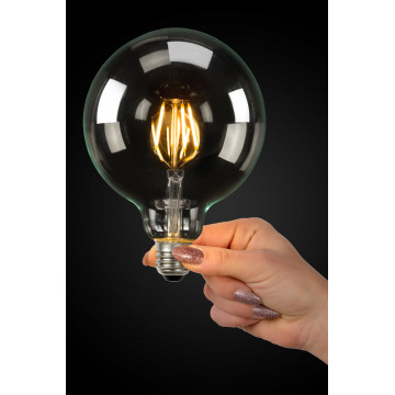 Филаментная светодиодная лампа Lucide 49017/05/60 шар малый E27 5W, 2700K (теплый) CRI80 220V, диммируемая, гарантия 30 дней - миниатюра 3