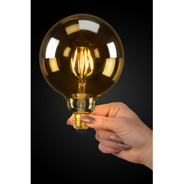 Филаментная светодиодная лампа Lucide 49017/05/62 шар E27 5W, 2700K (теплый) 220V, диммируемая, гарантия 30 дней - миниатюра 3