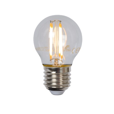 Филаментная светодиодная лампа Lucide 49021/04/60 шар малый E27 4W, 2700K (теплый) CRI80 220V, диммируемая, гарантия 30 дней
